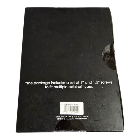 NEW BINO Sparkly Faceted Crystal Drawer Door Knob Pull Set 6 Pieces 1.125" Dia - Picture 4 of 6